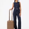 The Small Carry-On Roller in Camel