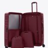 The Large Check-In Roller in Burgundy