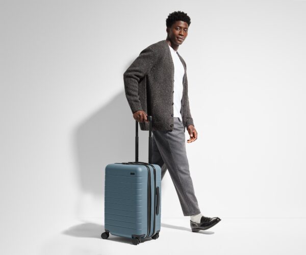 The Bigger Carry-On Flex in Navy Blue